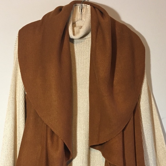 NWT Slouchy Sweater Cardigan Vest Knit Oversized - Picture 2 of 6